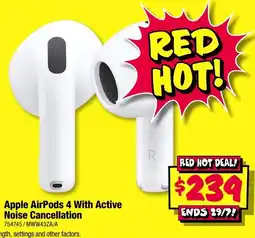 JB Hi-Fi Apple AirPods 4 With Active Noise Cancellation offer