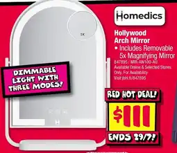 JB Hi-Fi Homedics Hollywood Arch Mirror offer