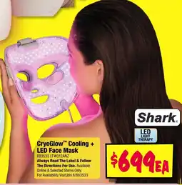 JB Hi-Fi Shark CryoGlow™ Cooling + LED Face Mask offer