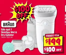 JB Hi-Fi Braun Silk-épil 7 SkinSpa Wet & Dry Epilator offer