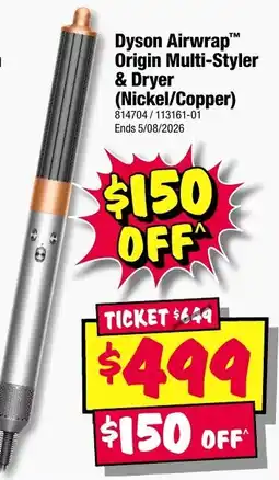 JB Hi-Fi Dyson Airwrap Origin Multi-Styler & Dryer offer