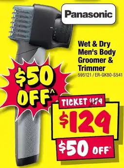 JB Hi-Fi Panasonic Wet & Dry Men's Body Groomer & Trimmer offer