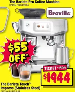 JB Hi-Fi The Barista Pro Coffee Machine Breville offer