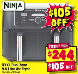 JB Hi-Fi Ninja XXXL Dual Zone 9.5 Litre Air Fryer offer