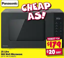 JB Hi-Fi Panasonic 25 Litre 900 Watt Microwave offer