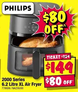 JB Hi-Fi Philips 2000 Series 6.2 Litre XL Air Fryer offer