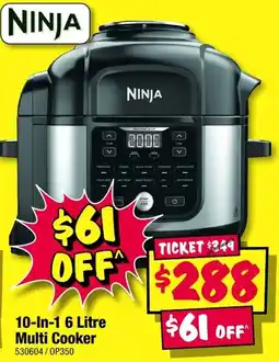 JB Hi-Fi Ninja 10-In-1 6 Litre Multi Cooker offer