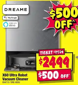 JB Hi-Fi Dreame X60 Ultra Robot Vacuum Cleaner offer
