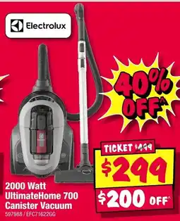 JB Hi-Fi Electrolux 2000 Watt UltimateHome 700 Canister Vacuum offer