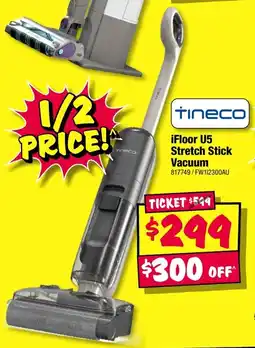 JB Hi-Fi Tineco iFloor U5 Stretch Stick Vacuum offer