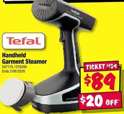 JB Hi-Fi Tefal Handheld Garment Steamer offer