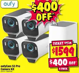 JB Hi-Fi eufyCam S3 Pro Camera Kit offer