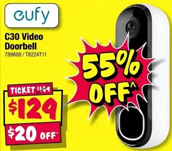 JB Hi-Fi Eufy C30 Video Doorbell offer