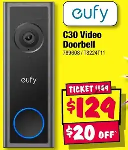 JB Hi-Fi eufy C30 Video Doorbell offer
