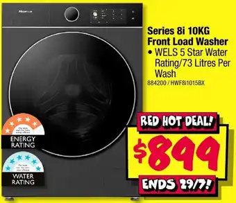 JB Hi-Fi Hisense Series 8i 10KG Front Load Washer offer