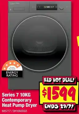 JB Hi-Fi Fisher & Paykel Series 7 10KG Contemporary Heat Pump Dryer offer