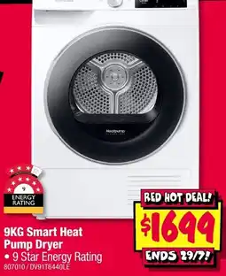 JB Hi-Fi 9KG Smart Heat Pump Dryer offer