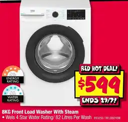 JB Hi-Fi 8KG Front Load Washer With Steam offer