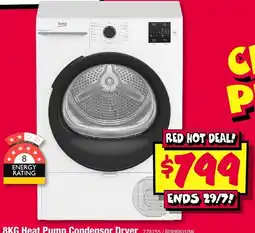 JB Hi-Fi Beko Heat Pump Condensor Dryer offer