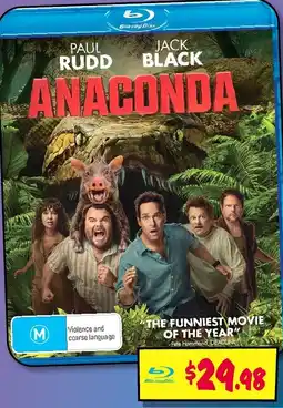 JB Hi-Fi Blu-ray Disc Anaconda offer