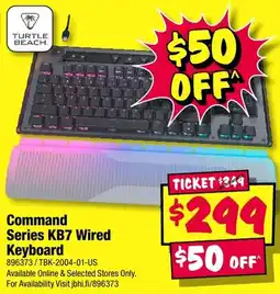JB Hi-Fi Turtle Beach Command Series KB7 Wired Keyboard offer
