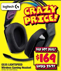 JB Hi-Fi Logitech G535 Lightspeed Wireless Gaming Headset offer