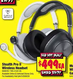 JB Hi-Fi Turtle Beach Stealth Pro II Wireless Headset offer