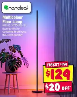 JB Hi-Fi nanoleaf Multicolour Floor Lamp offer