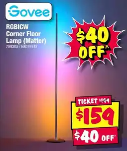 JB Hi-Fi Govee RGBICW Corner Floor Lamp (Matter) offer