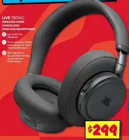 JB Hi-Fi JBL LIVE 780NC Wireless Noise Cancelling Over-Ear Headphones offer