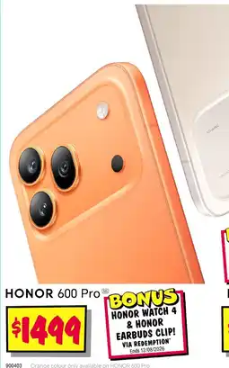 JB Hi-Fi Honor 600 Pro offer