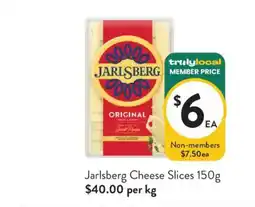 Foodworks Jarlsberg Cheese Slices offer