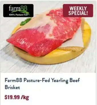 Tasman Butchers Farm88 Pasture-Fed Yearling Beef Brisket offer