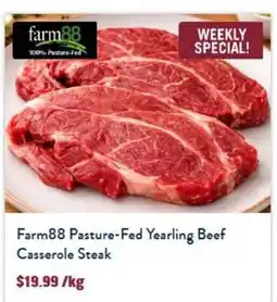 Tasman Butchers Farm88 Pasture-Fed Yearling Beef Casserole Steak offer