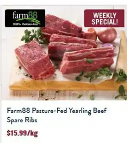 Tasman Butchers Farm88 Pasture-Fed Yearling Beef Spare Ribs offer