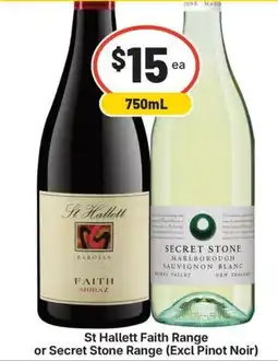 IGA Liquor St Hallett Faith Range or Secret Stone Range offer