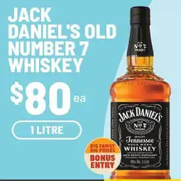 IGA Liquor Jack Daniel's Old Number 7 Whiskey offer