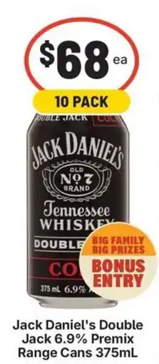 IGA Liquor Jack Daniel's Double Jack 6.9% Premix offer