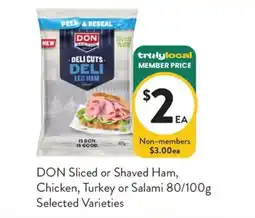 Foodworks DON Deli Cuts Deli Leg Ham offer