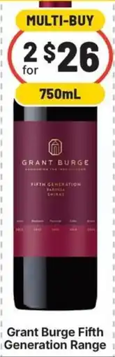 IGA Liquor Grant Burge Fifth Generation Range offer
