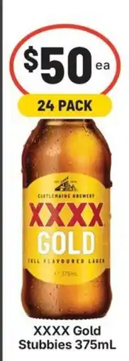 IGA Liquor XXXX Gold Stubbies offer