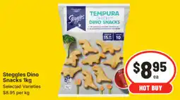 IGA Steggles Dino Snacks offer