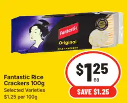 IGA Fantastic Rice Crackers offer