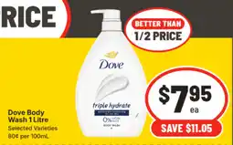 IGA Dove Body Wash offer