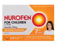 Pharmacy4Less Nurofen for Children 7+ Years 24 Chewable Burstlets Orange FLavour offer