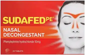 Sudafed pe nasal decongestant
