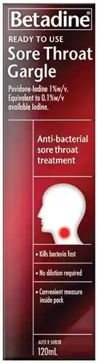 Soul Pattinson Chemist Betadine Sore Throat Gargle offer