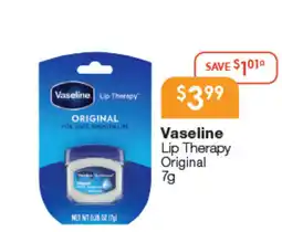 Soul Pattinson Chemist Vaseline Lip Therapy Original offer