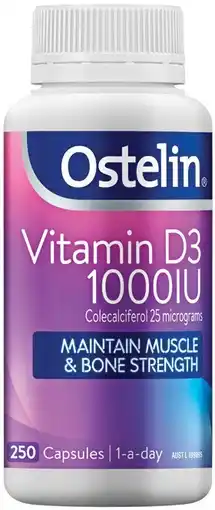 Soul Pattinson Chemist Ostelin Vitamin D3 1000IU 250 Capsules offer
