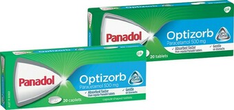 IGA Panadol Optizorb Tablets or Caplets 20 Pack** offer